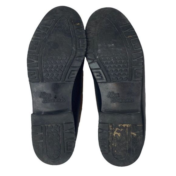 Allen Edmonds Nashua Loafers Men's 10 Brown Black Leather Tassels Slip On Shoe - Picture 7 of 9